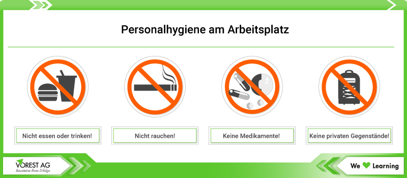 Betriebshygiene - Personalhygiene am Arbeitsplatz