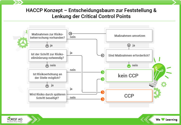 HACCP Entscheidungsbaum im Rahmen einer HACCP Risikoanalyse